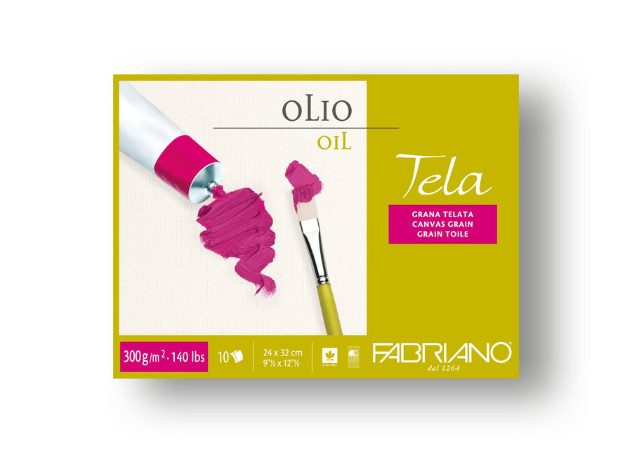 Fabriano Tela Block - 18 x 24 cm - 300g - 10 Blatt - Kidis Art