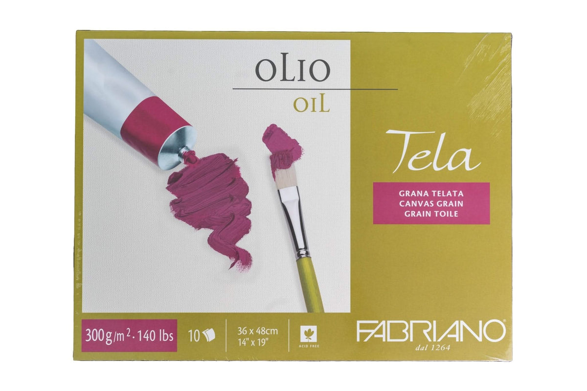 Fabriano Tela Block - 36 x 48 cm - 300g - 10 Blatt - Kidis Art