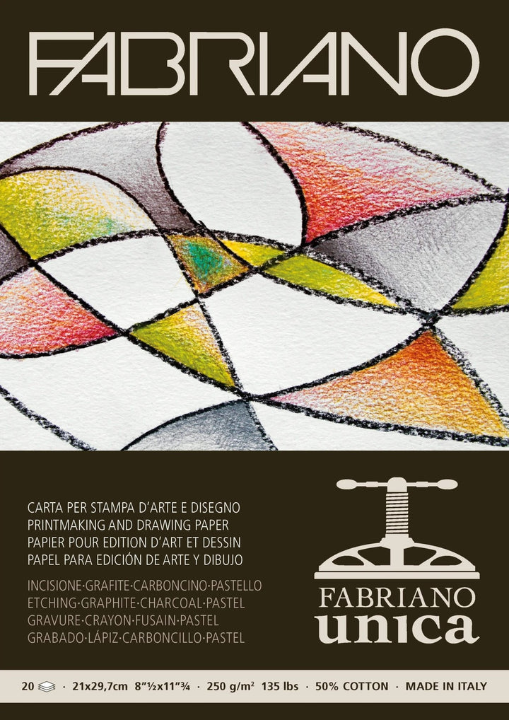 Fabriano Unica Block - A4 - 250g - 20 Blatt - Kidis Art