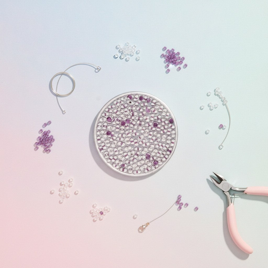 Farfalle 2/4mm transp Pink 17g - Kidis Art