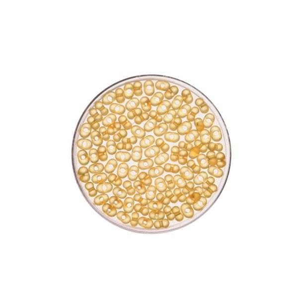 Farfalle 2/4mm matt gelb 17g - Kidis Art