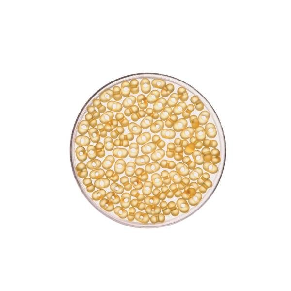 Farfalle 2/4mm matt gelb 17g - Kidis Art
