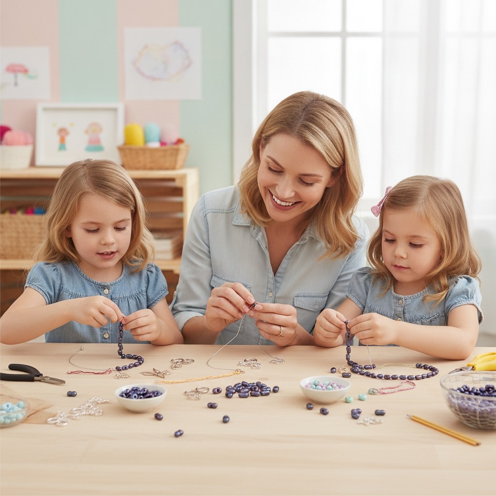 Farfalle 6,5mm blau irisierend 17g - Kidis Art