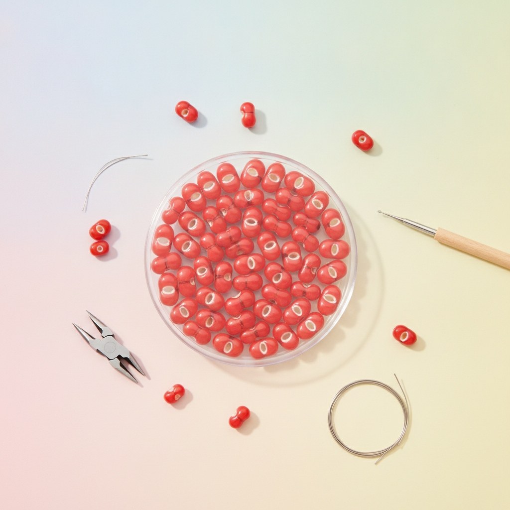 Farfalle 6,5mm gelb/ rot 17g - Kidis Art