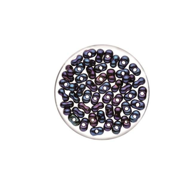 Farfalle 6,5mm blau irisierend 17g - Kidis Art