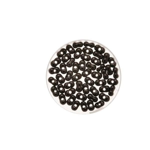 Farfalle 6,5mm opak schwarz 17g - Kidis Art