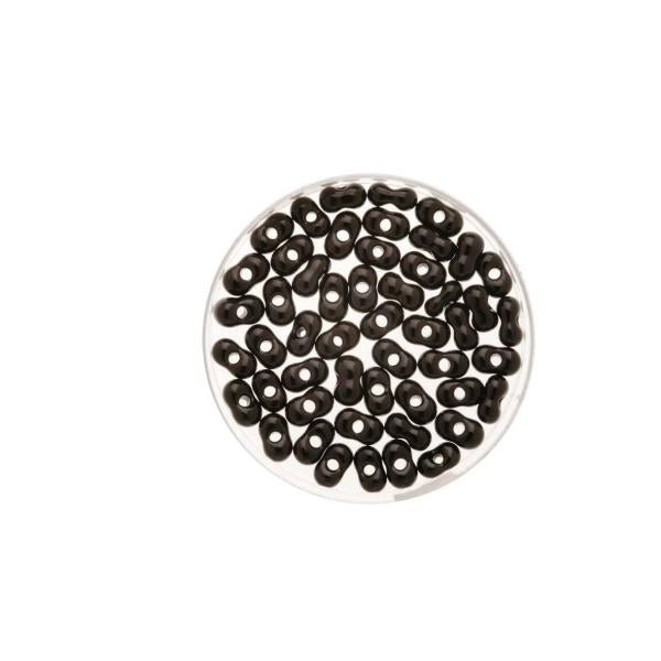 Farfalle 6,5mm opak schwarz 17g - Kidis Art