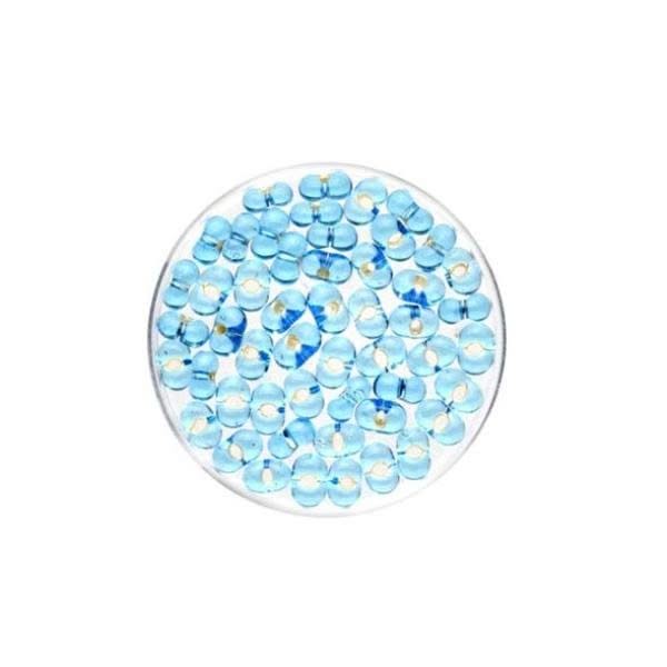 Farfalle 6,5mm Silbereinzug hellblau 17g - Kidis Art