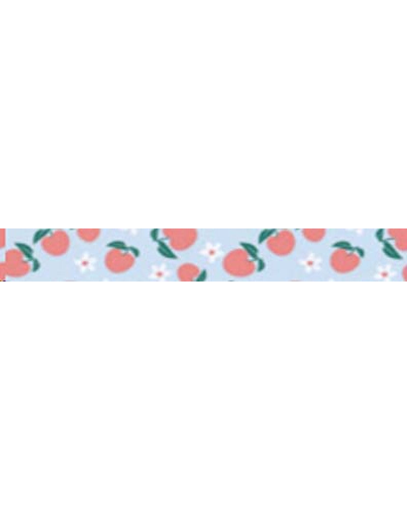 Washi-Tape 15mmx10m blau, mit Apfel