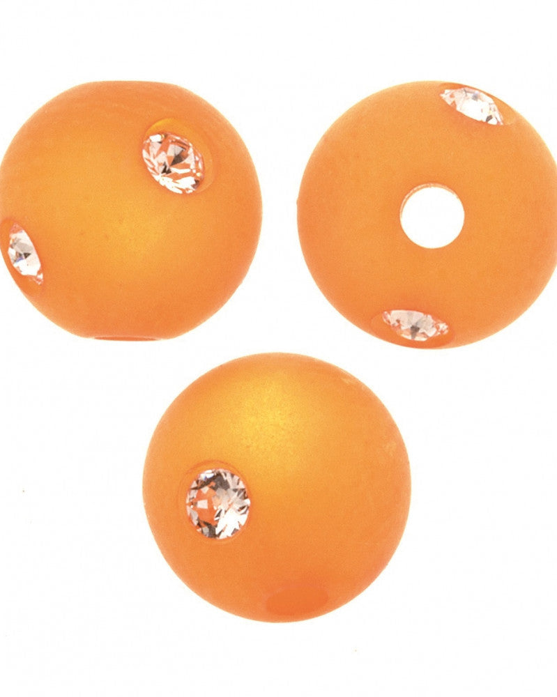 Strassperle 8mm Swarovski orange matt