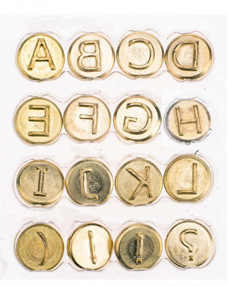 Brennstempel Buchstaben A-L