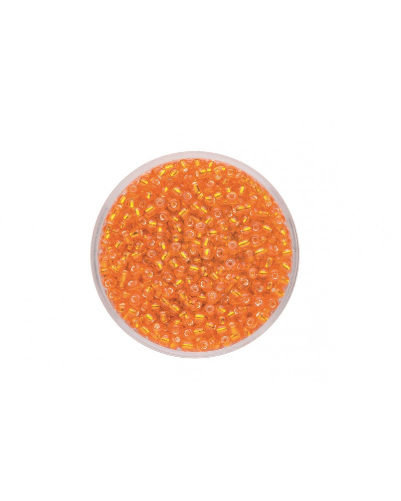 Rocailles Silbereinzug orange