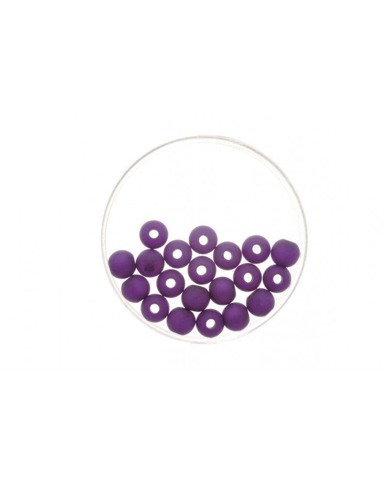 Perle 6mm Polaris matt 20St violett