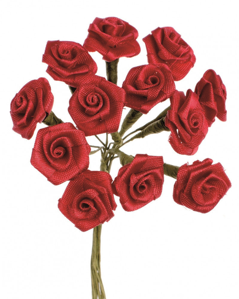 Diorröschen 12 Blüten rot, SB-Ausführung