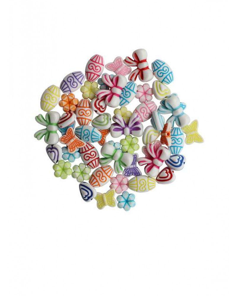 Schmuck-Perlen 11-16mm 25g opak mix