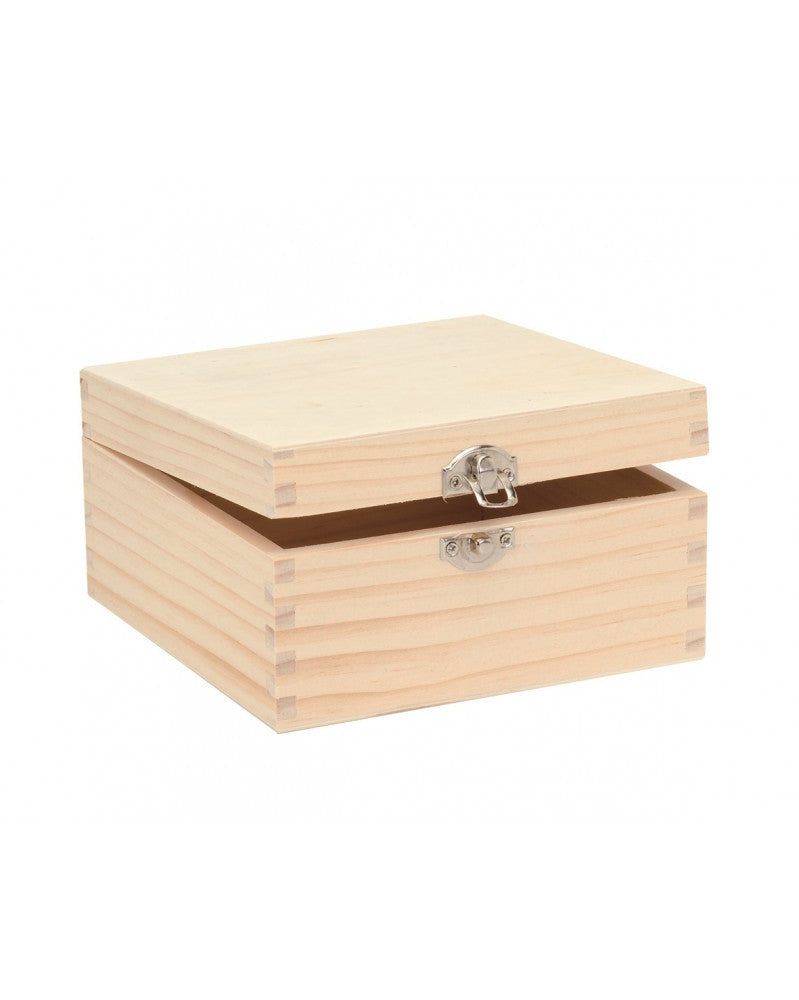 Holzbox quadrt. 16x16x8,5cm Glorex