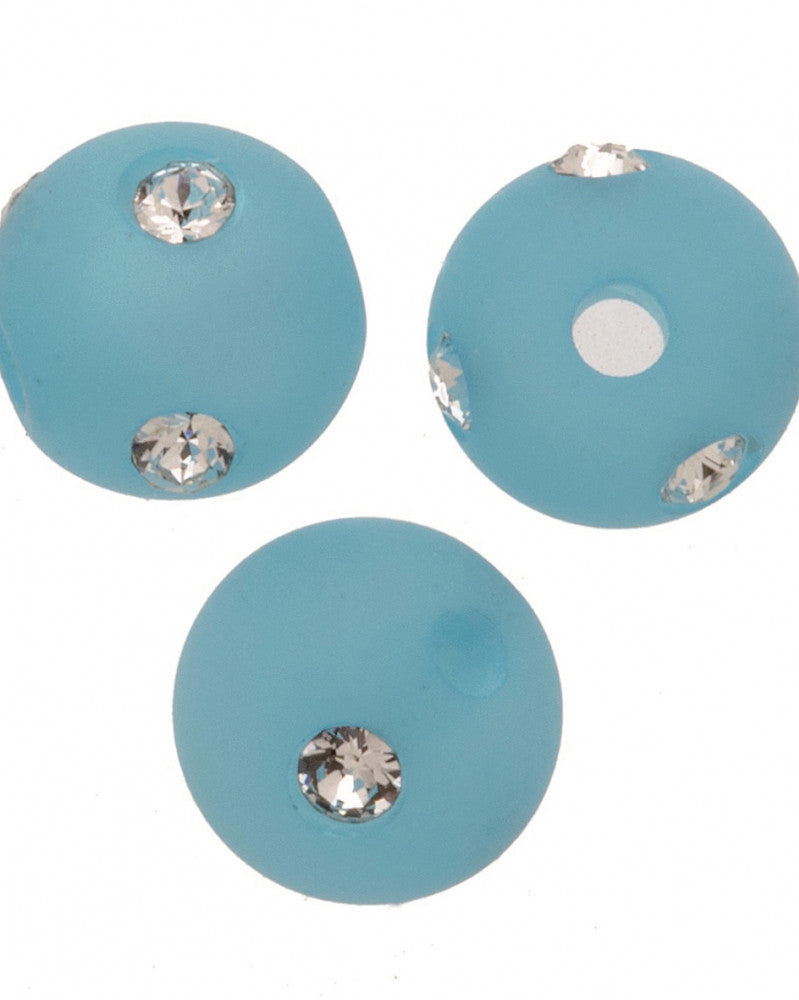 Strassperle 8mm Swarovski aqua matt