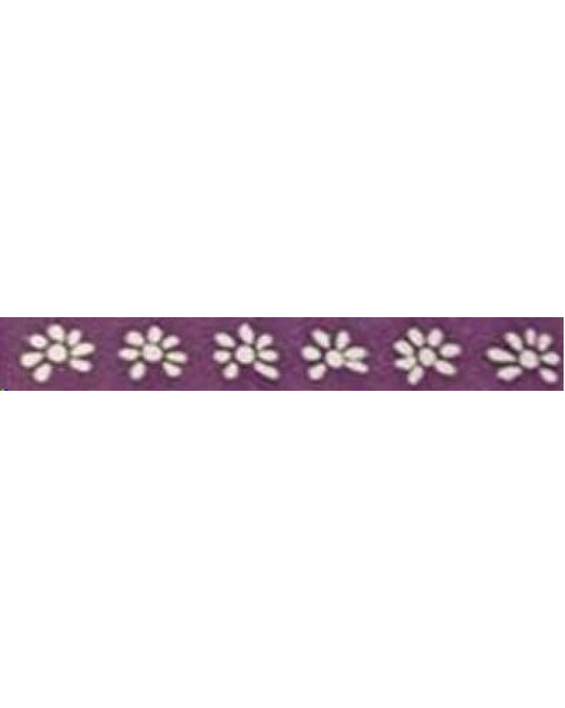 Washi-Tape 15mmx10m aubergine, mit Blumen