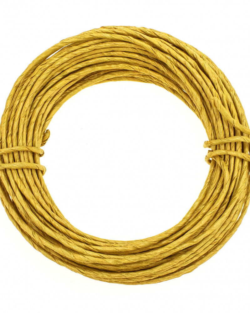 Papierdraht, 2mm, 10m gelb