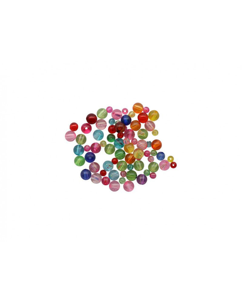Schmuck-Perlen 6-10mm 25g Transparent