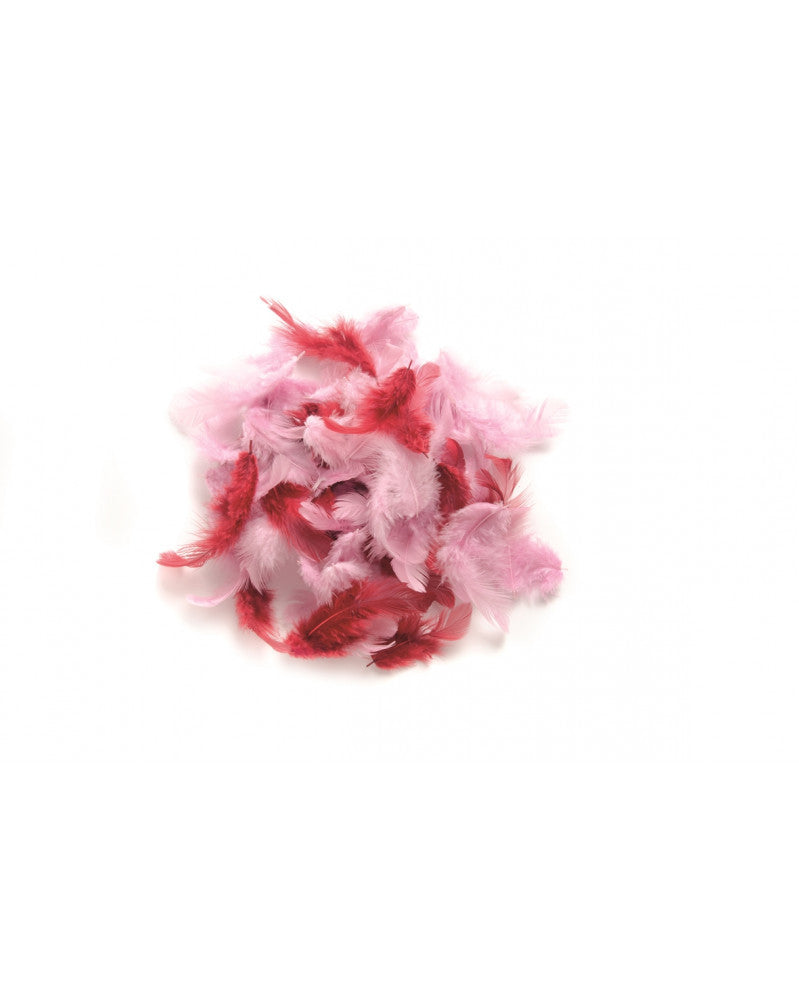 Deco-Federn rosa-sortiert 10g
