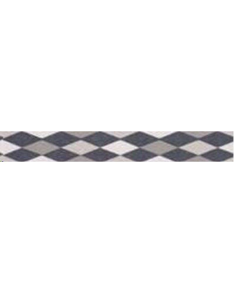 Washi-Tape 15mmx10m Raute, schwarz-weiss