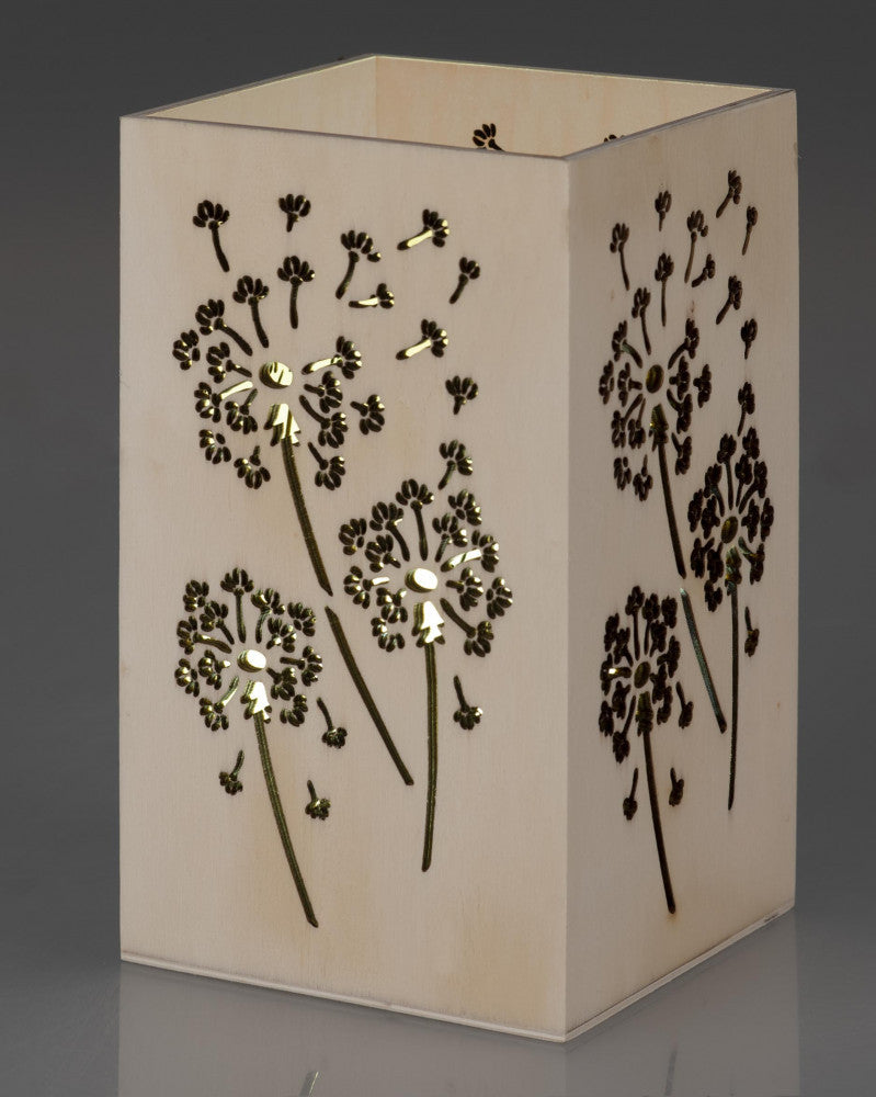 Windlicht, Pusteblume 17x10x10cm, Pappel CN