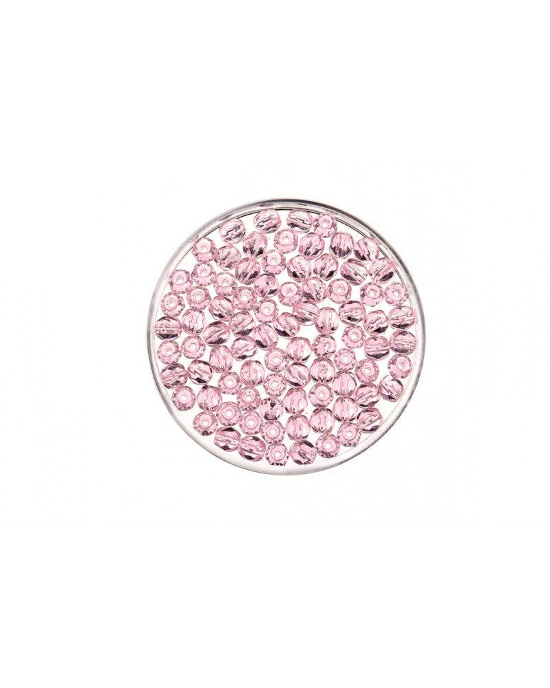 Glasschliffperle 6mm 50St rosa