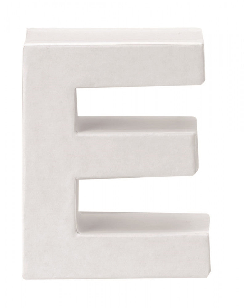 Papp-Buchstabe E 10x3,5cm FSC Mix
