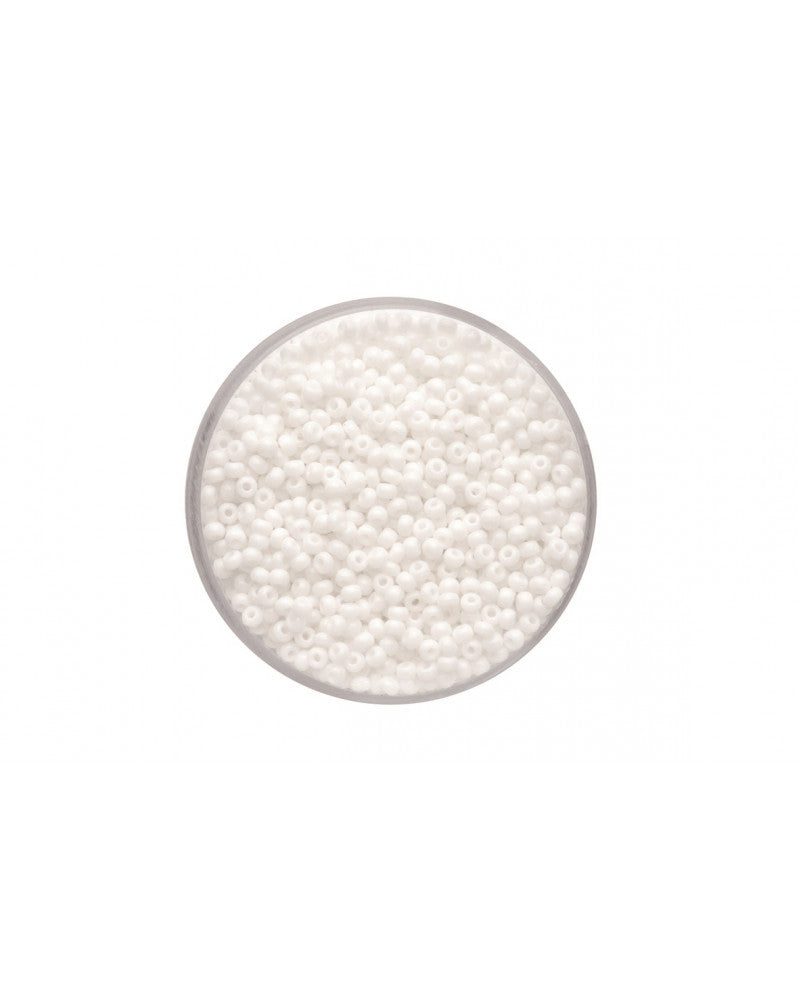 Rocailles 2,0mm opak weiss