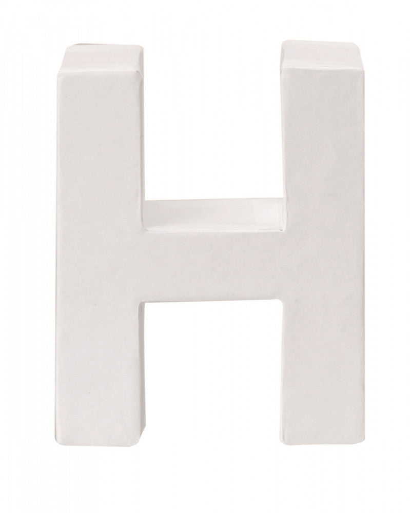 Papp-Buchstabe H 10x3,5cm FSC Mix