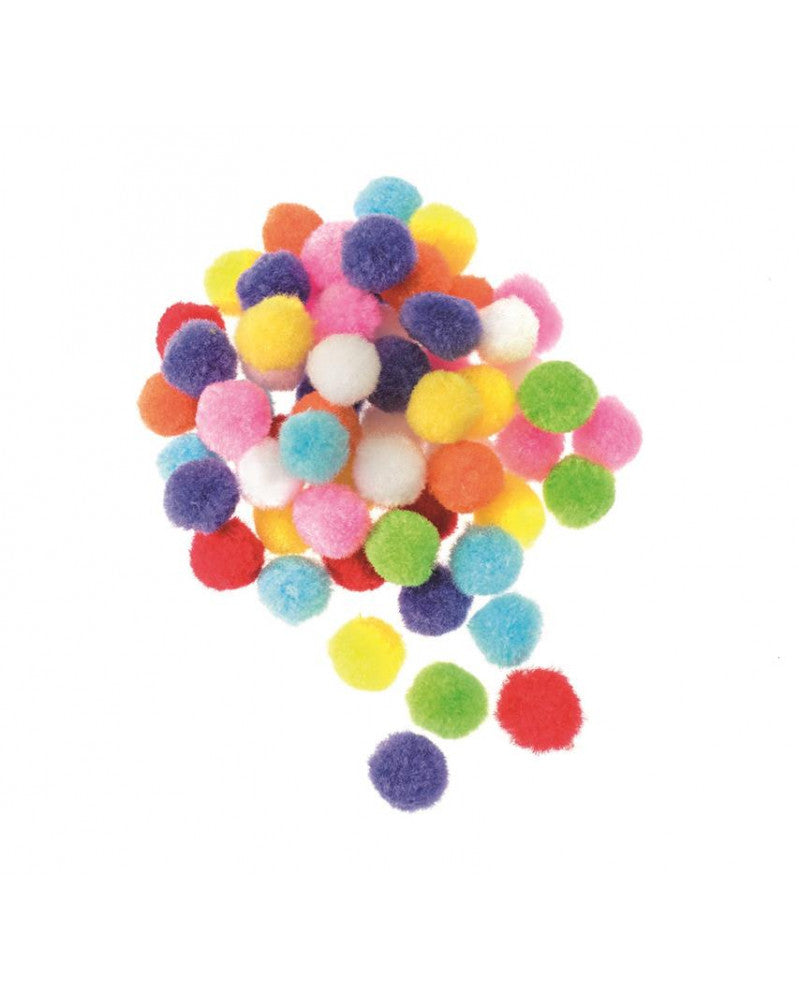 Pompons-Mix, bunt, 1,5cm 60St