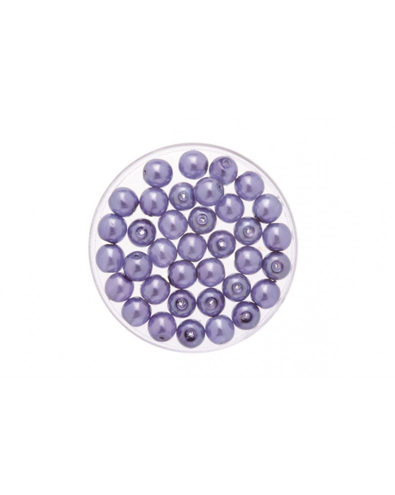 Böhmische Glasperle 4mm violett