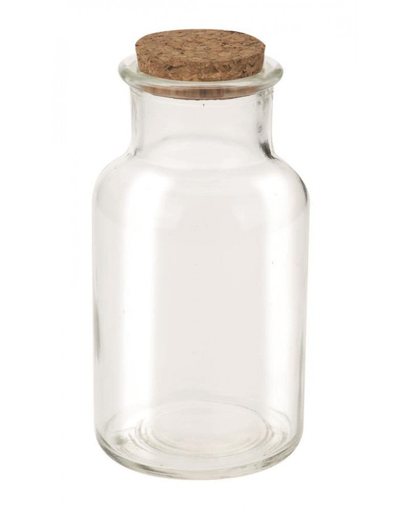 Glasflasche mit Korken 260ml, 6,5x12,5cm