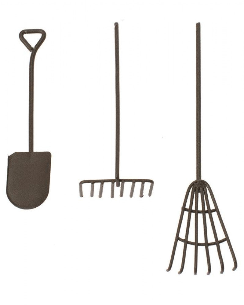 Mini-Gardening Werkzeug-Set 3-tlg rost L: 12cm