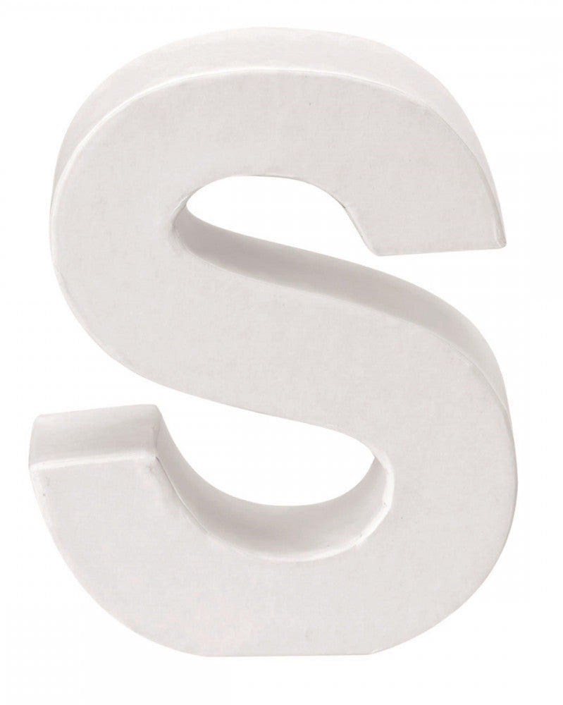 Papp-Buchstabe S 10x3,5cm FSC Mix