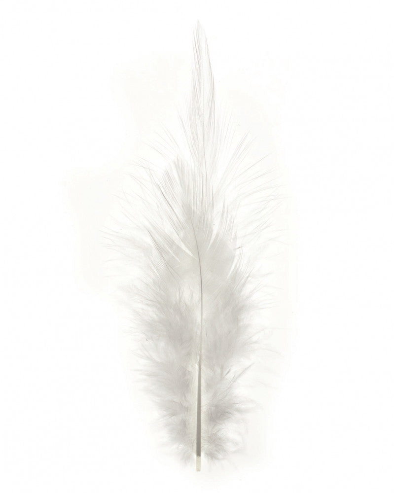 Deco-Federn ca. 15St weiss