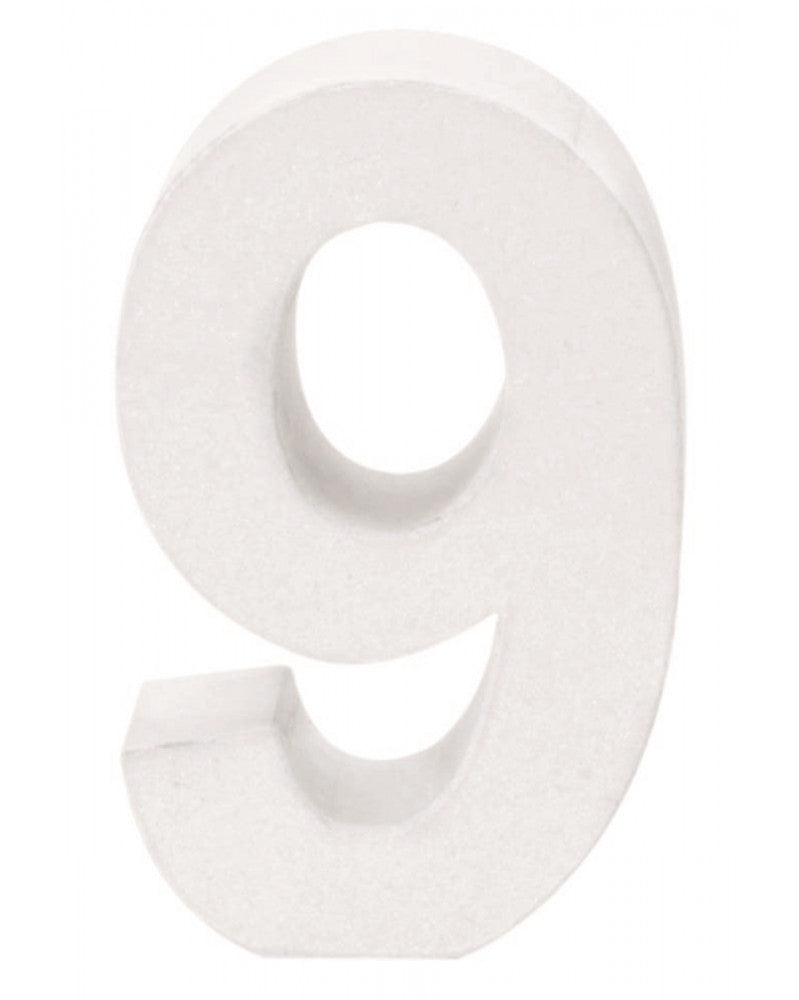 Papp-Zahl 9 10X3,5cm FSC Mix