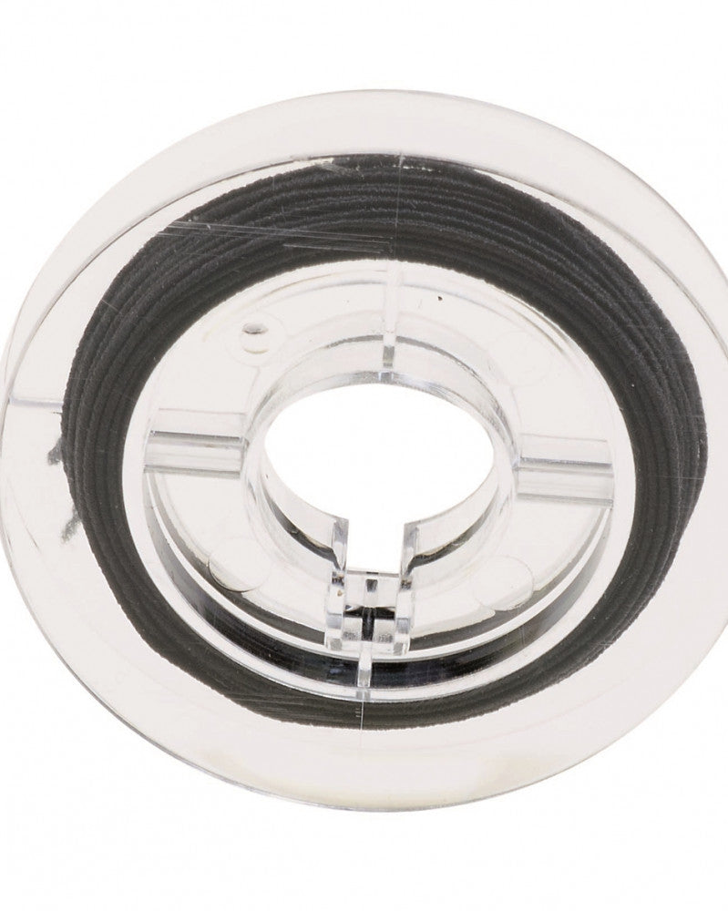 Hutgummi schwarz 0,6mm 5m