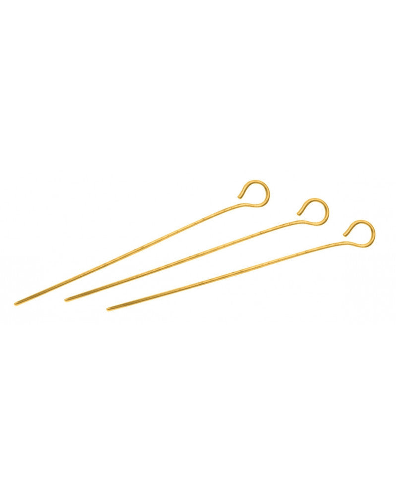 Ösenstifte 30St, 33mm goldfarben