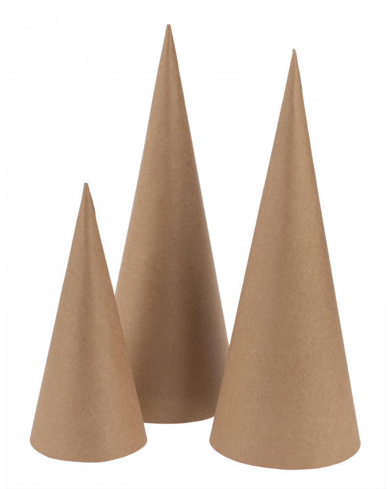 Kegel-Set 3tlg, Pappe FSC, 10/18/26cm