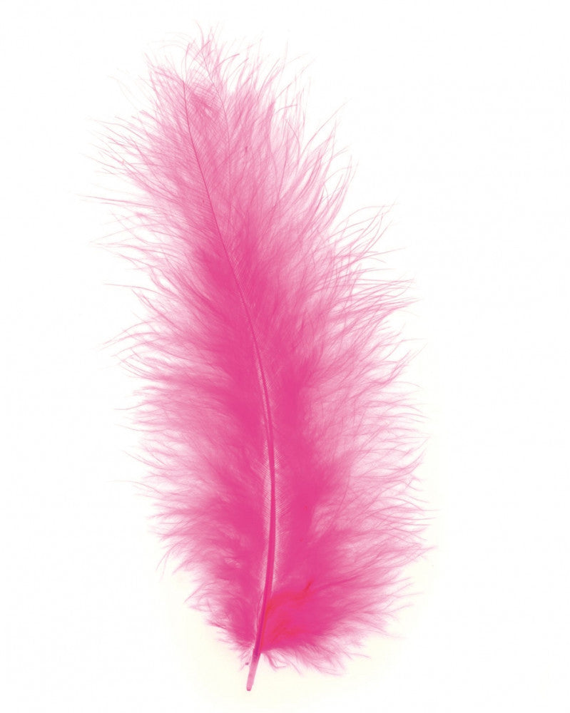 Marabufedern ca. 15St pink