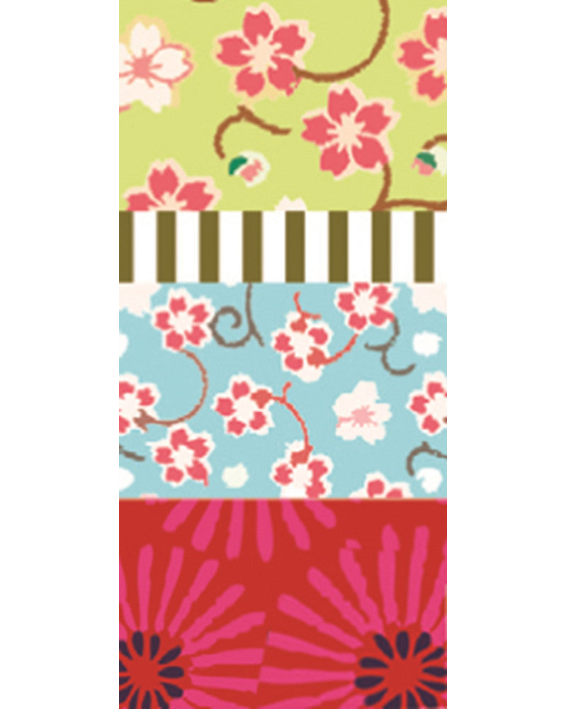 Washi-Tape, Blumenreigen 4er-Set