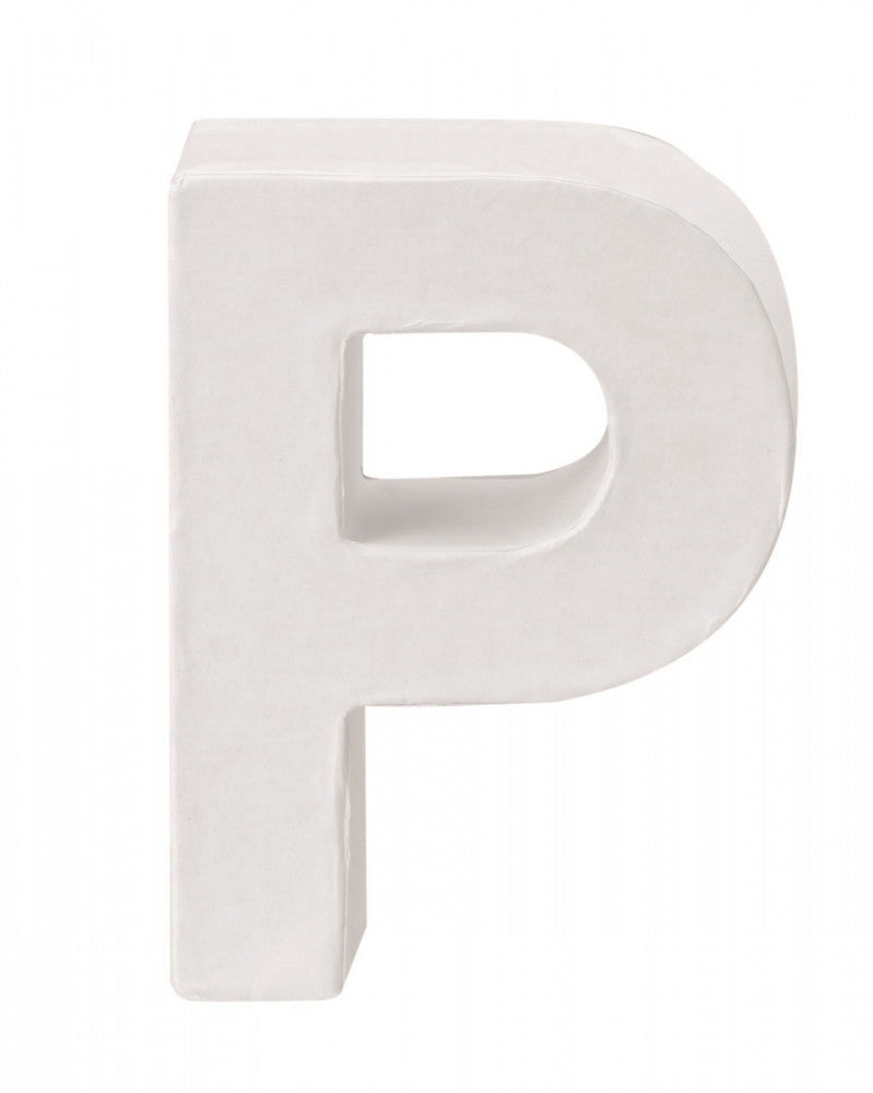 Papp-Buchstabe P 10x3,5cm FSC Mix