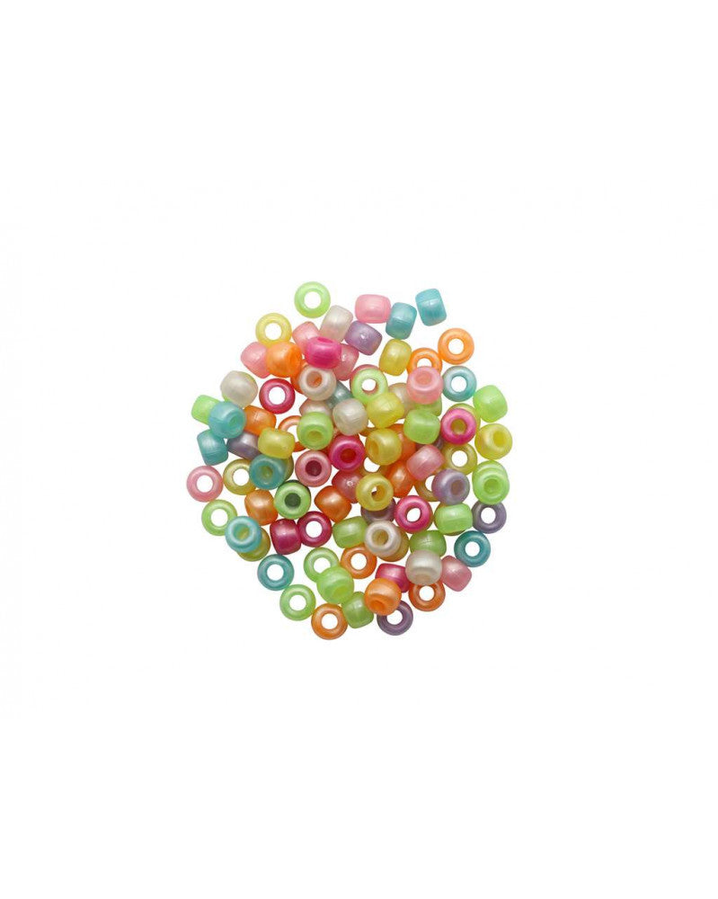Schmuck-Perlen 6x9mm 25g Pastel