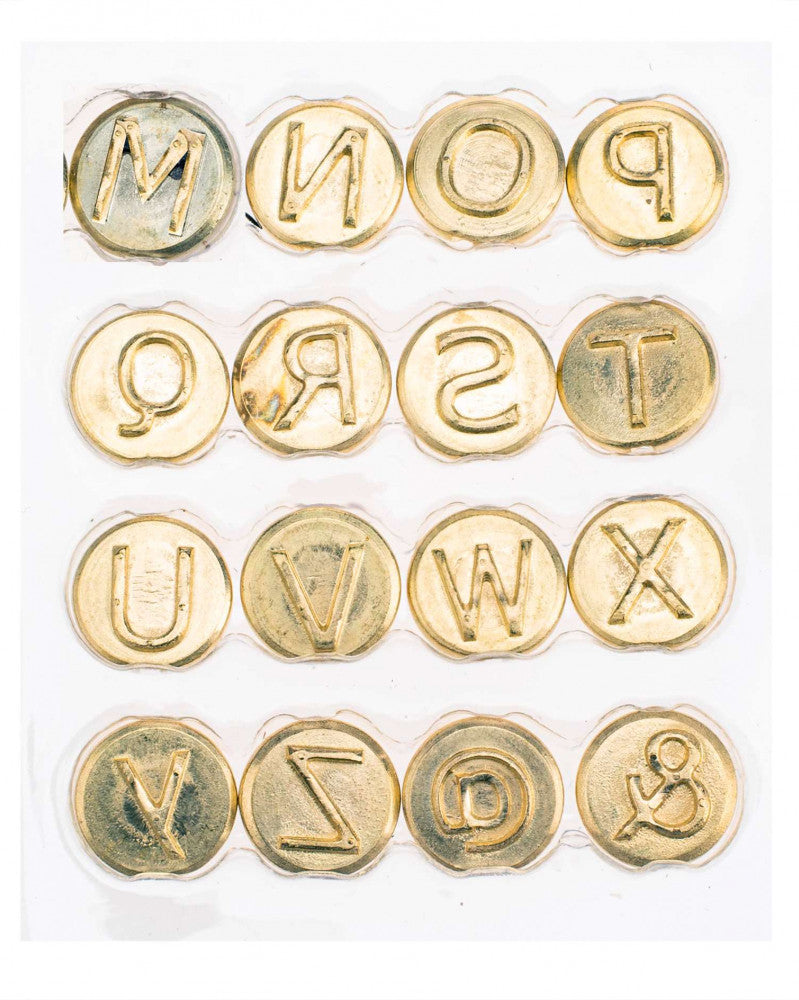 Brennstempel Buchstaben M-Z
