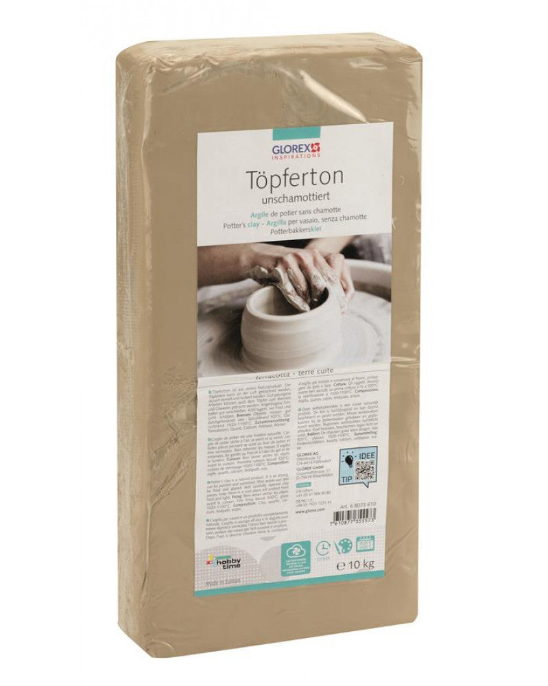 Töpferton 10kg weiss
