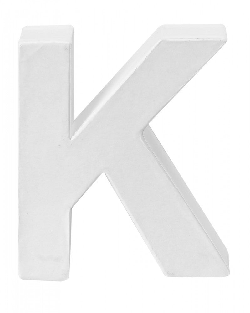Papp-Buchstabe K 10x3,5cm FSC Mix