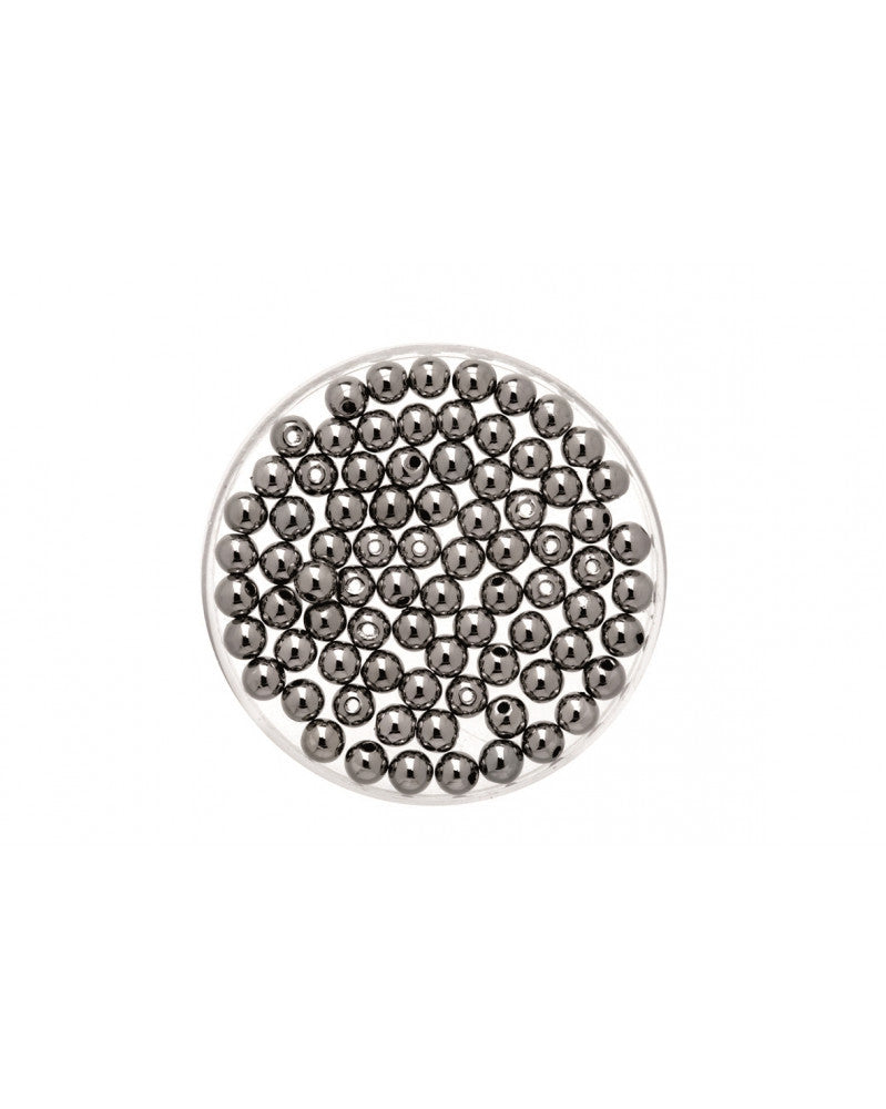 Metallic-Perle dunkelgrau 6mm