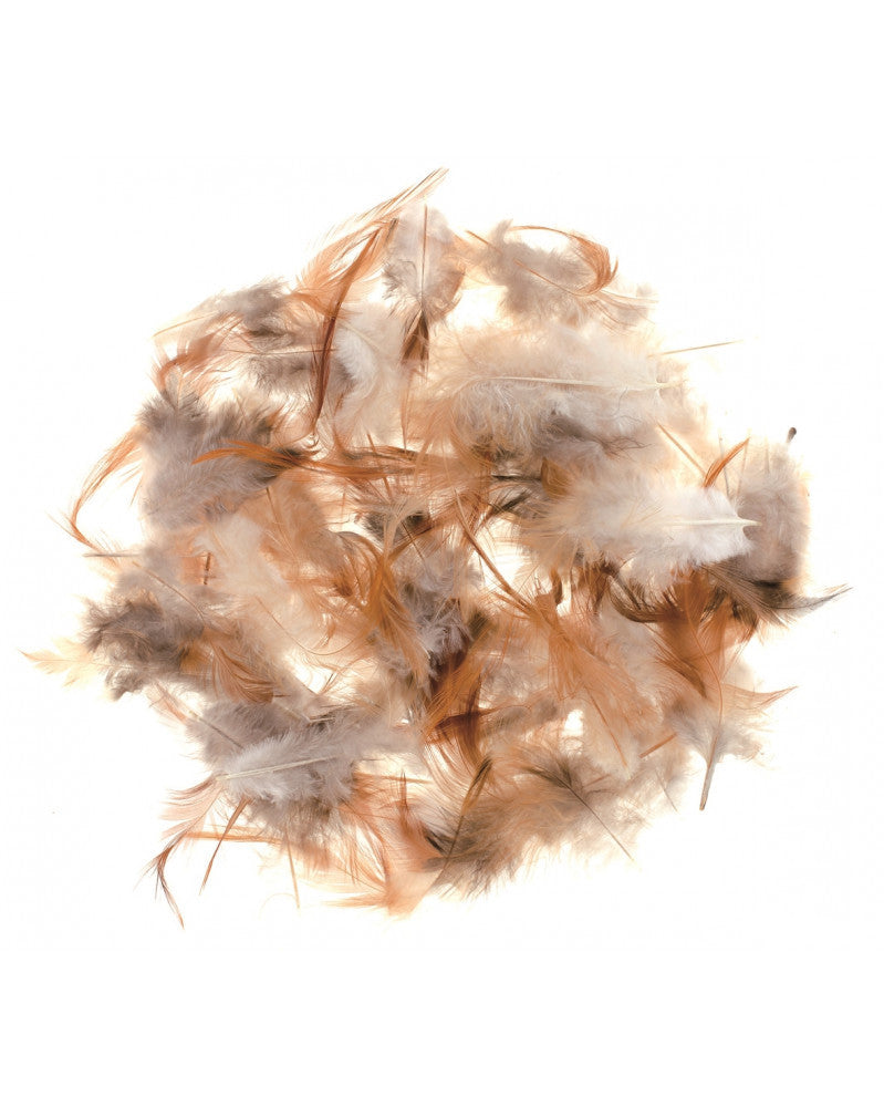 Marabufedern ca 10g naturbraun